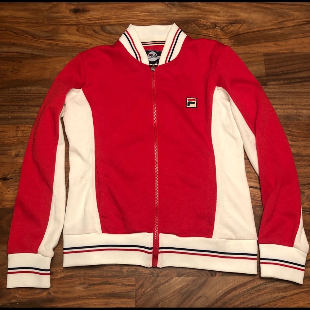 Red Fila Track Jacket